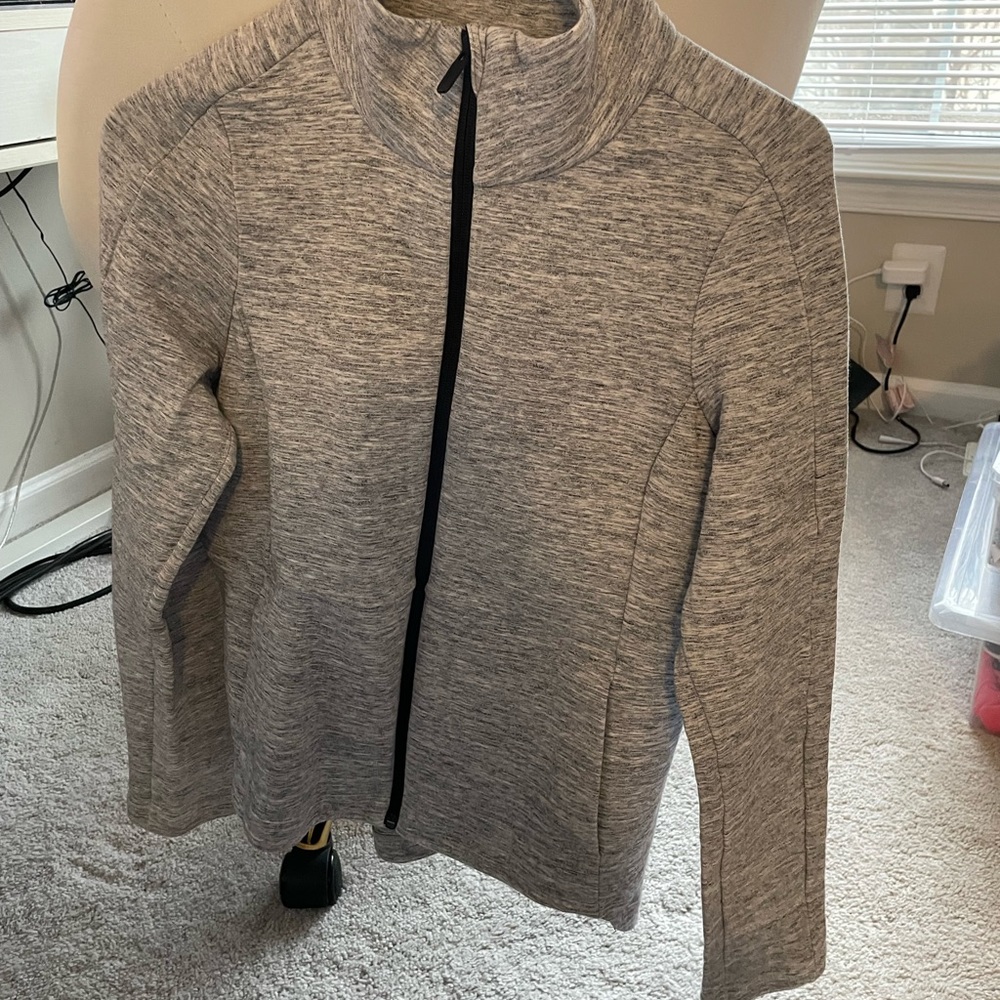Lululemon Structured Versatile Zip Up, Grey Size 6 - image 1